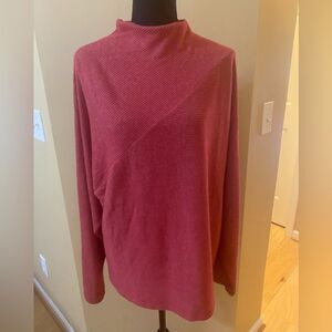 Lemon Tart Plus gorgeous soft red lightweight sweater with turtleneck size 2X